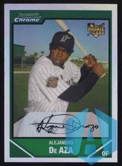 2007 Bowman Chrome Draft Prospects Refractor Alejandro De Aza Rookie Card #BDP7